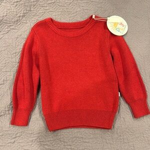 Little Sleepies Red Sweater 2T NWT